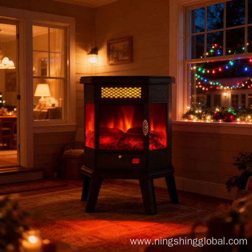 Electric Infrared Freestanding Portable Space Heater with TV Stand